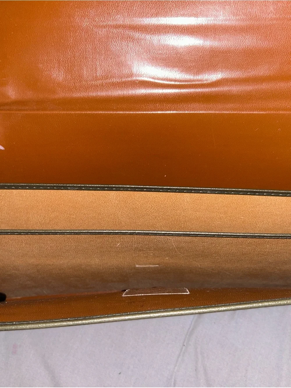 Rare Vintage SoftoneTufide Green Color Briefcase